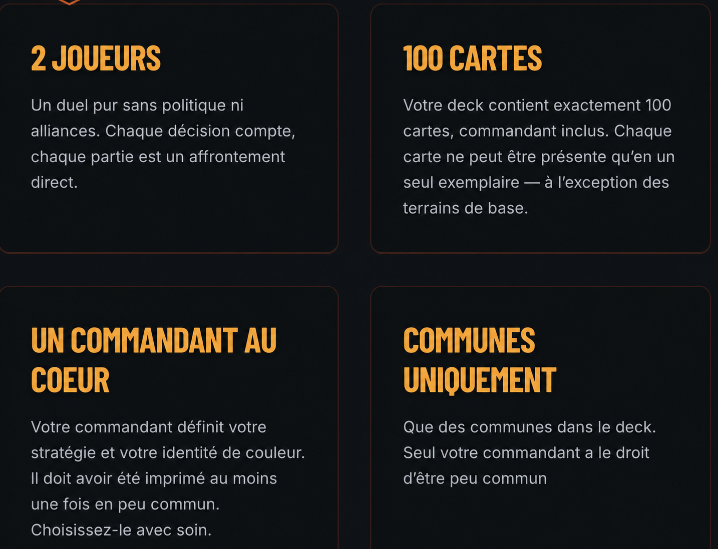 Règles du Duel Commander Pauper