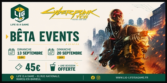 Affiche : Cyberpunk bêta events