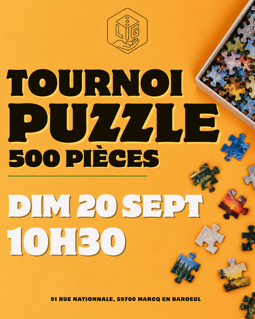 Affiche : Tournoi Puzzle 500 pièces
