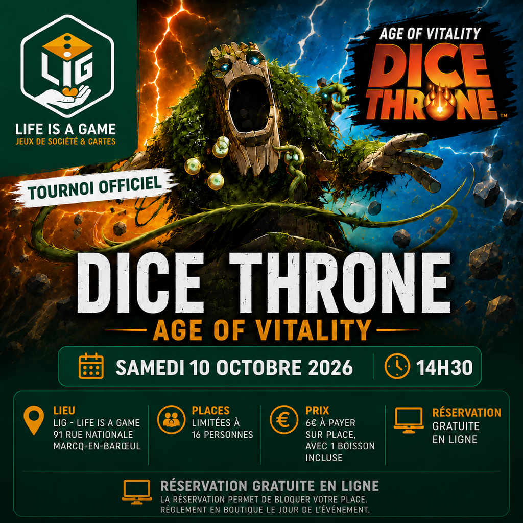 Affiche : Dice Throne - Age of vitality - Octobre