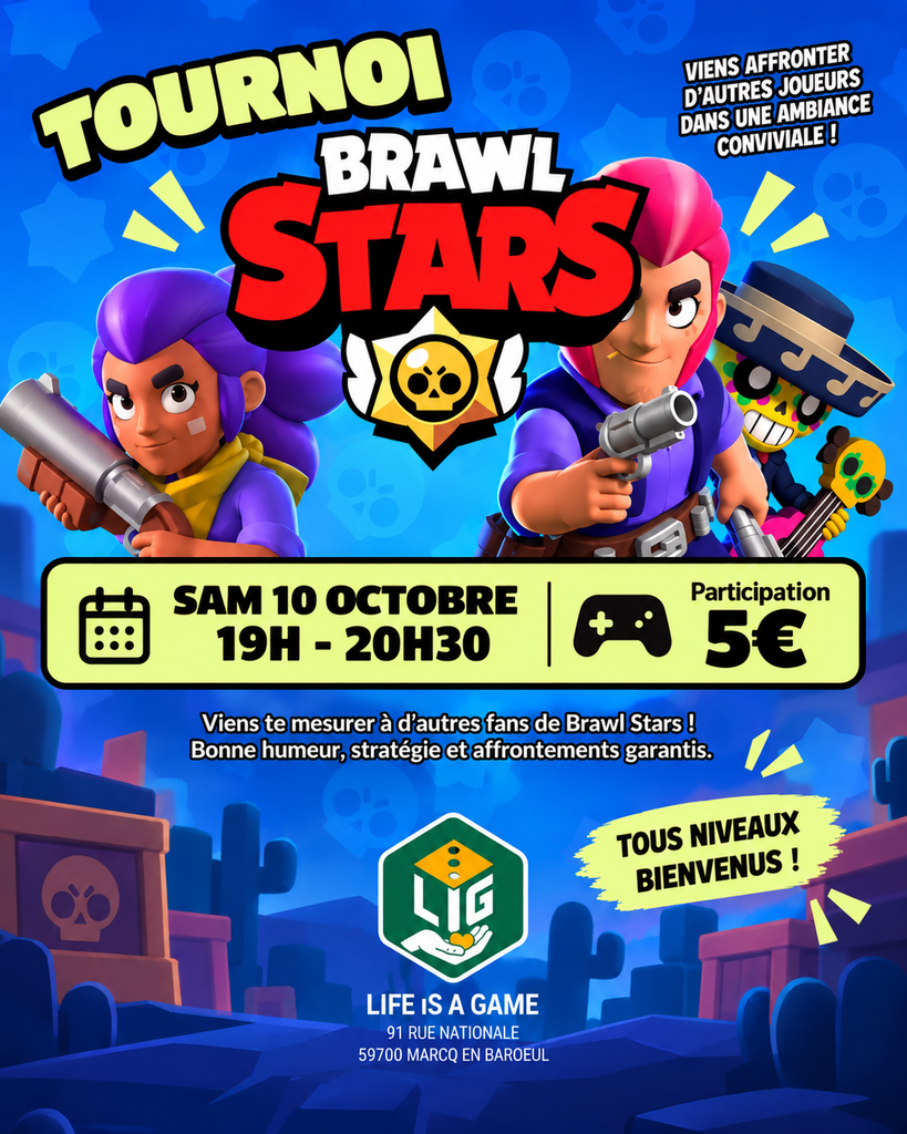 Affiche : tournois brawl stars