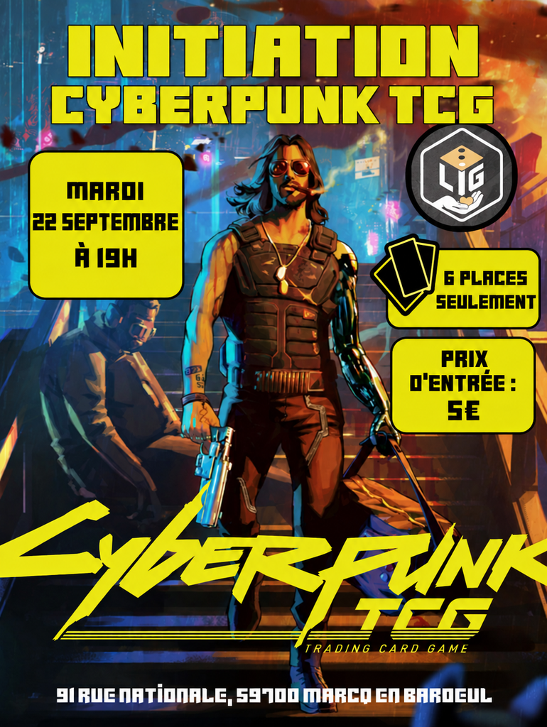Affiche : Initiation cyberpunk TCG