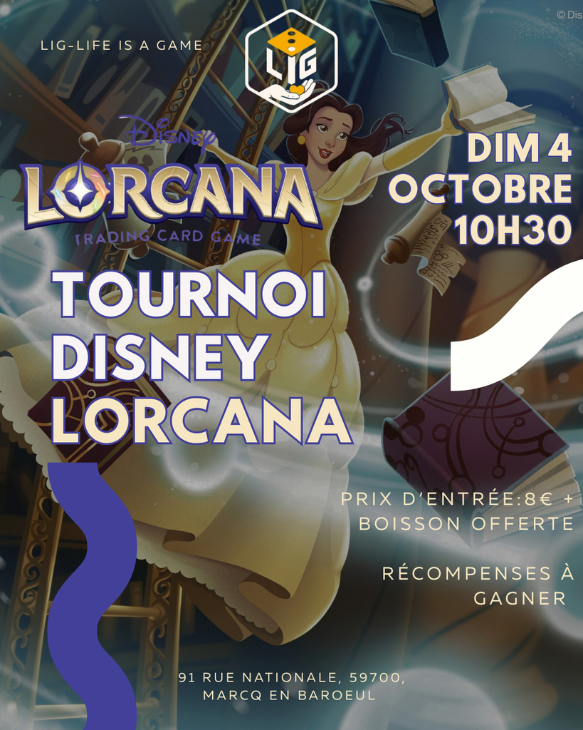 Affiche : Tournoi Lorcana TCG