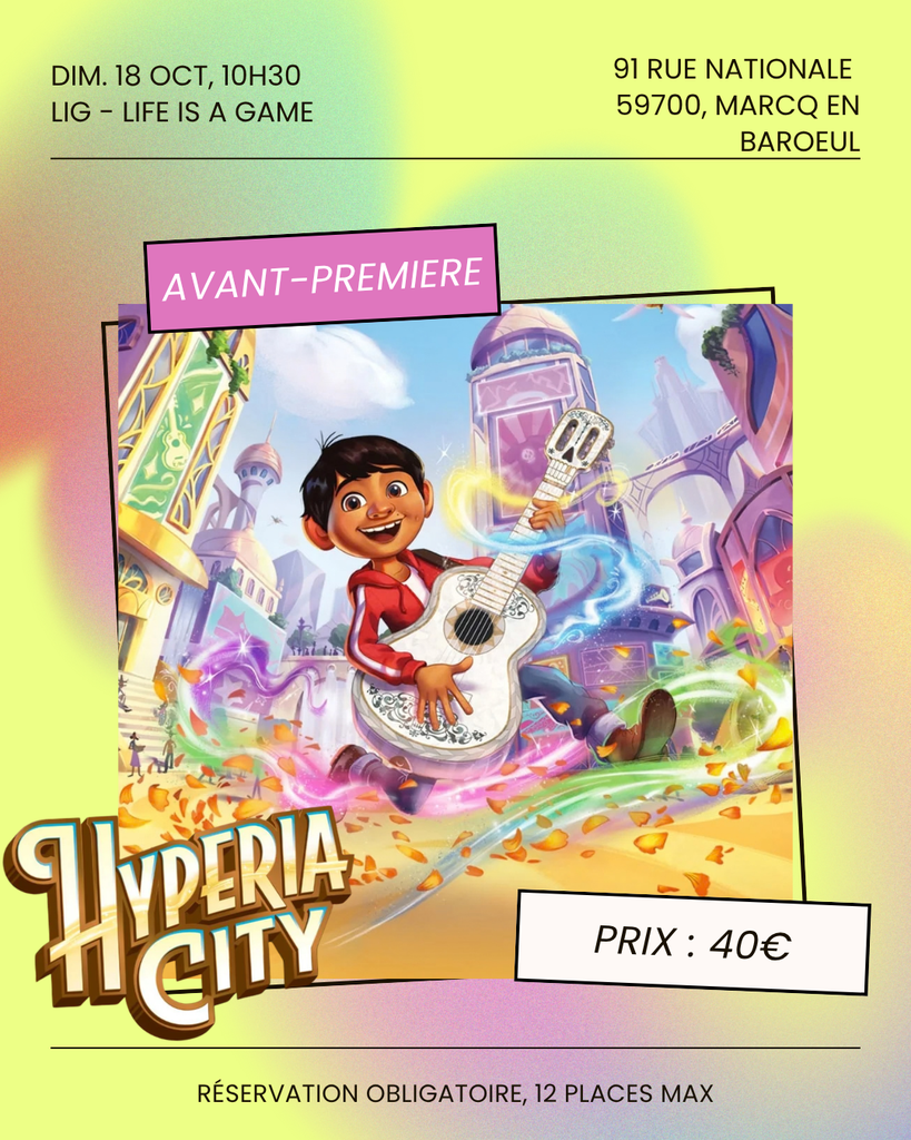 Affiche : Avant-Première Hyperia City - Disney Lorcana TCG