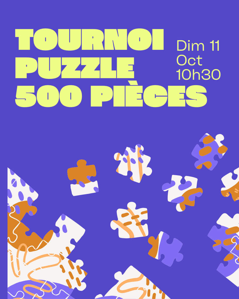 Affiche : Tournoi Puzzle 500 pièces