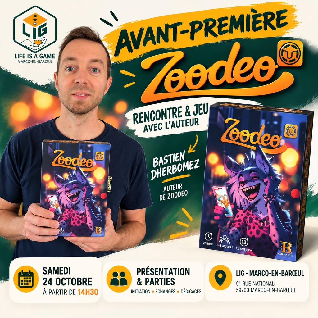 Affiche : Découvrez Zoodeo en avant-première avec son auteur