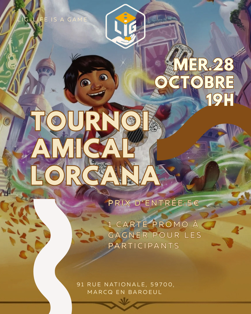 Affiche : Tournoi Amical Lorcana TCG