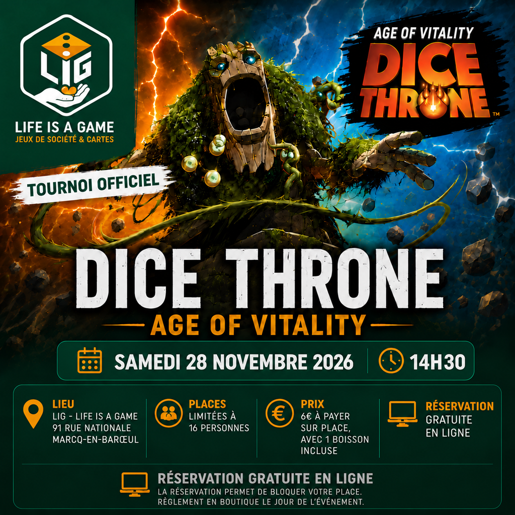 Affiche : Dice Throne - Age of vitality - novembre