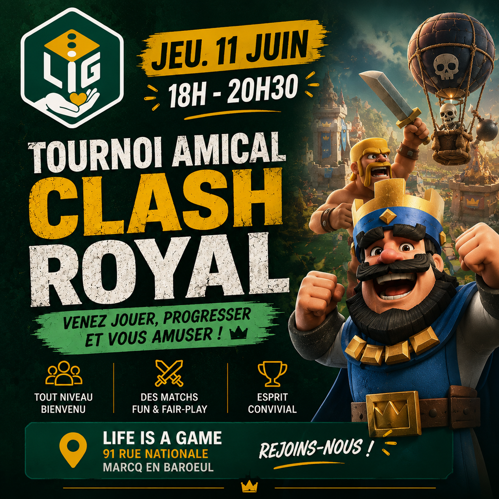 Affiche : Tournoi amical Clash Royale