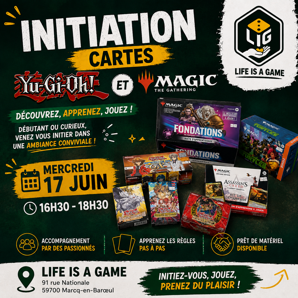 Affiche : Initiation Cartes - Yu-Gi-Oh! / Magic