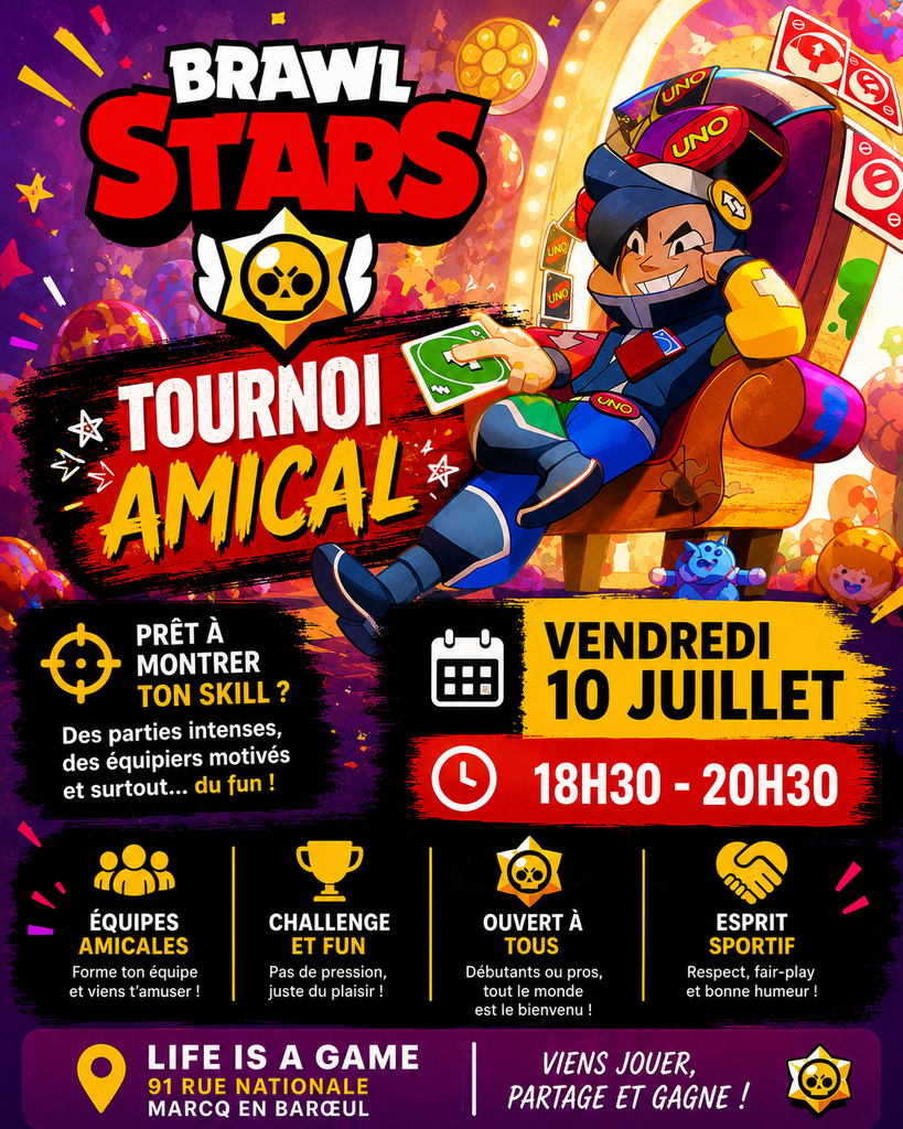 Affiche : Tournoi amical Brawl Stars