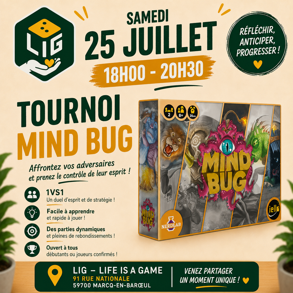 Affiche : Tournoi Mind Bug