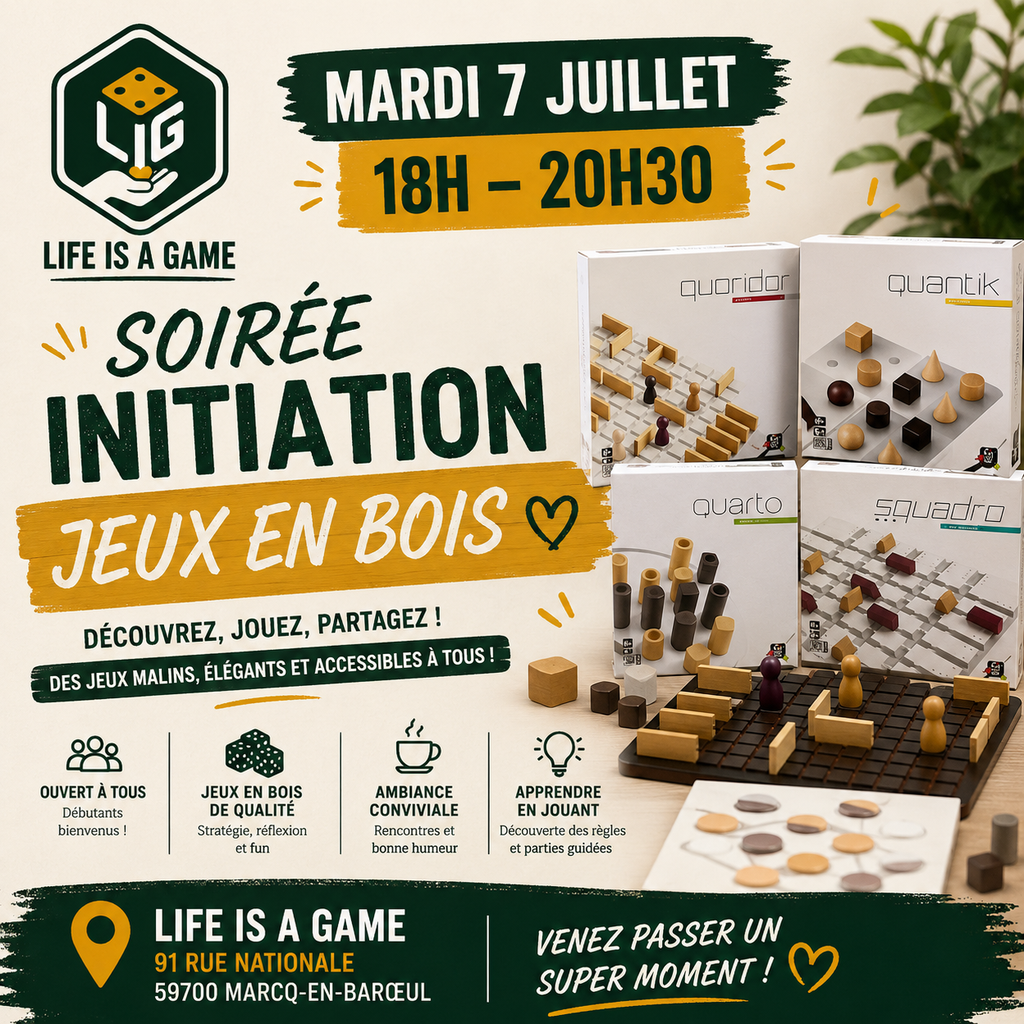 Affiche : Initiation jeux en bois