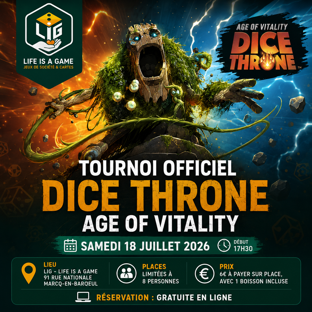 Affiche : Tournoi Dice Throne officiel - Age of Vitality