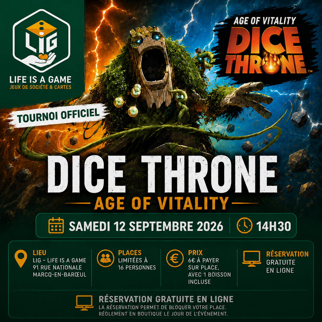 Affiche : Dice Throne - Age of vitality - septembre