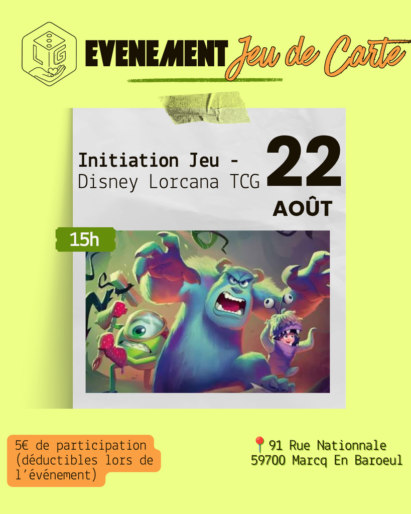 Affiche : Initiation Lorcana TCG