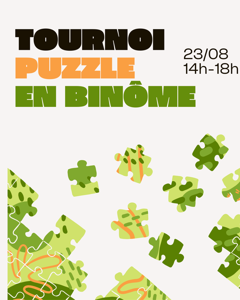 Affiche : Tournoi puzzle 1000 pièce