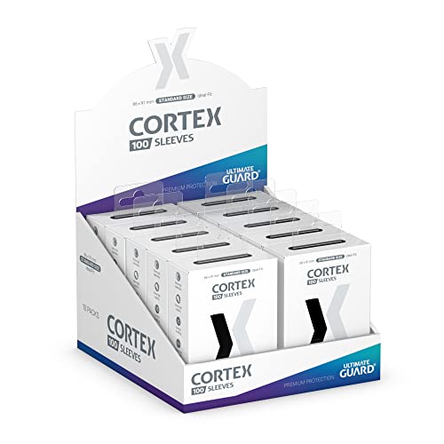 Cortex Sleeves Standard Size Black (100) Standard Glossy Black