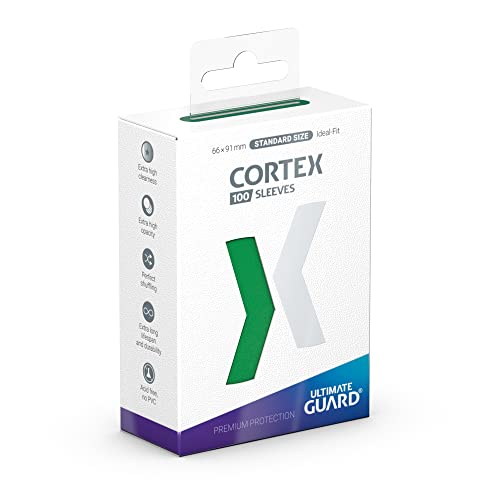 Cortex Sleeves Standard Size Green (100) Standard Glossy Green