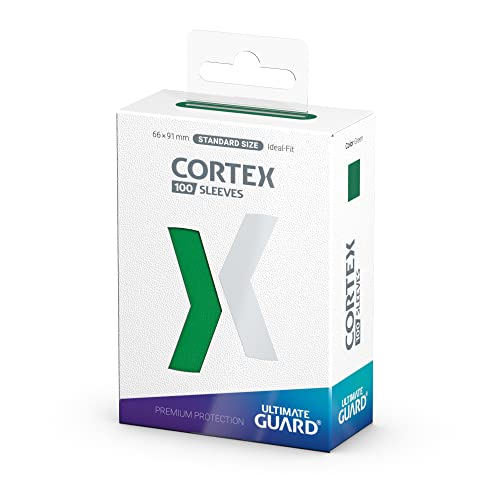 Cortex Sleeves Standard Size Green (100) Standard Glossy Green