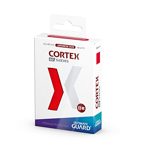 Ultimate Guard Cortex Sleeves (60) - Japanese Size - Glossy - Red Japanese Glossy Red