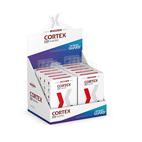 Ultimate Guard Cortex Sleeves (60) - Japanese Size - Glossy - Red Japanese Glossy Red