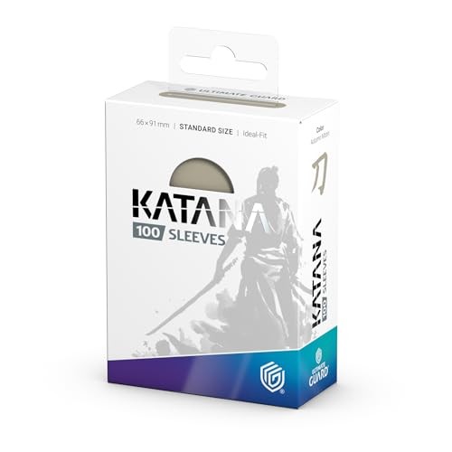 Ultimate Guard Katana Card Sleeves: 100 Standard Size TCG Sleeves, 66 X 91mm, Autumn Moon Back, Tournament Quality, No PVC & Acid-Free, High Clarity