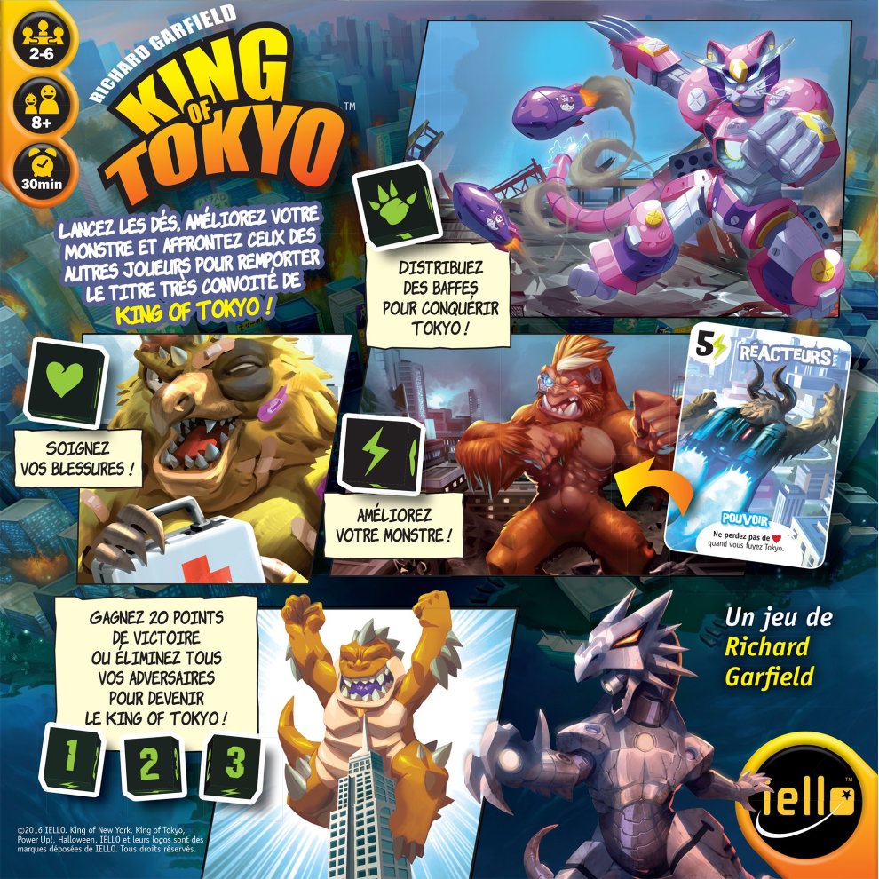 Board Games Edition 2016 IELLO King of Tokyo Fr