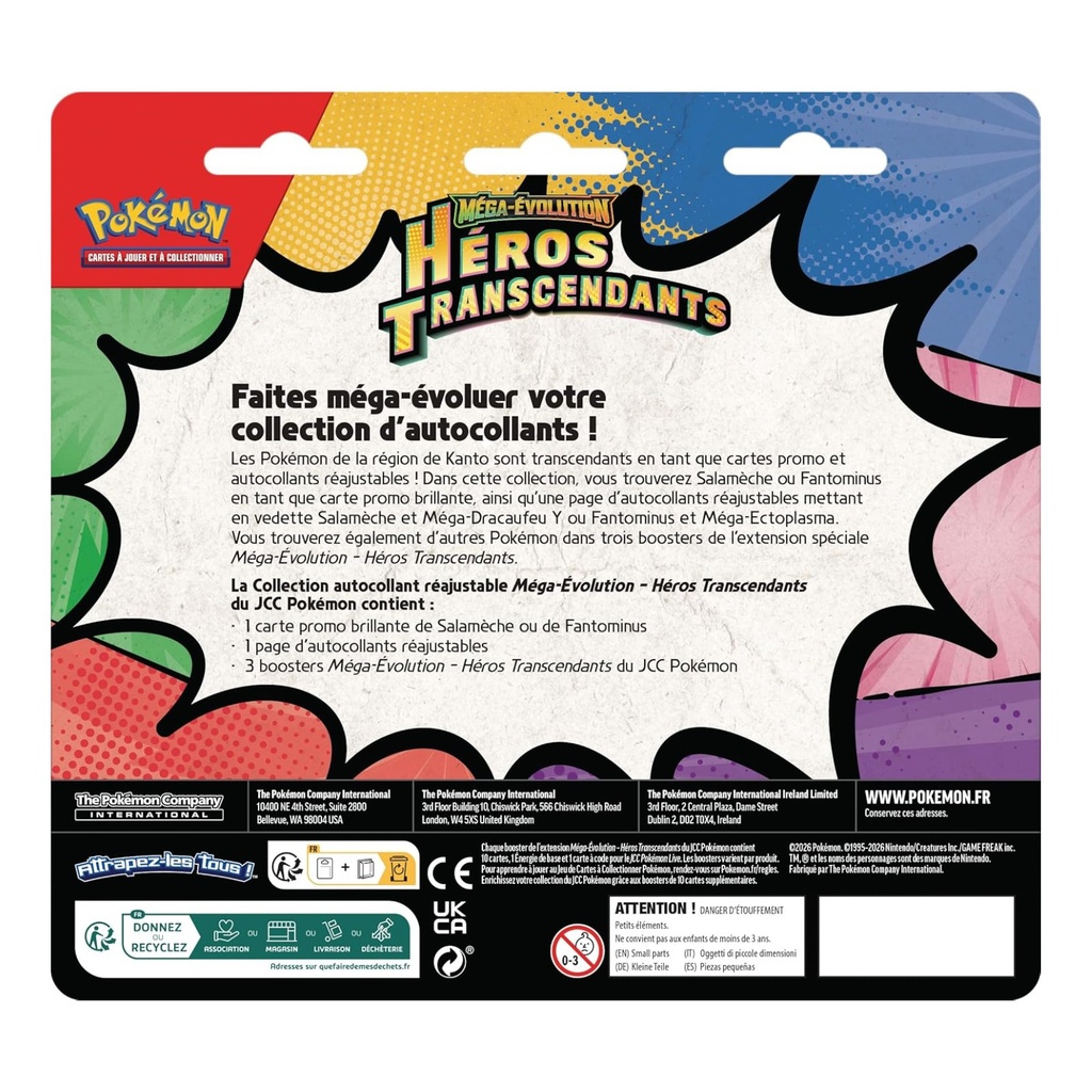 Pokemon Artset 2 Tripack ME2.5 Transcendent Heroes Dragonfly Ectoplasm Early