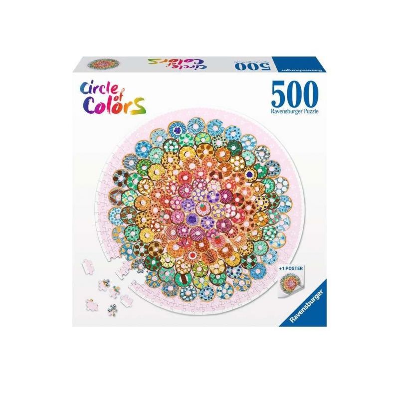 Ravensburger - Circle of Colors: Donuts Jigsaw Puzzle 500 Pieces