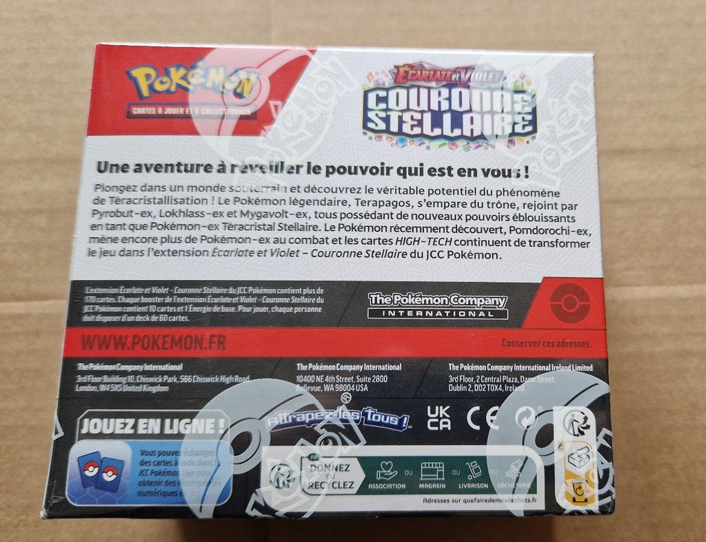 Pokemon Star Crown Display 36 Boosters Version Fr