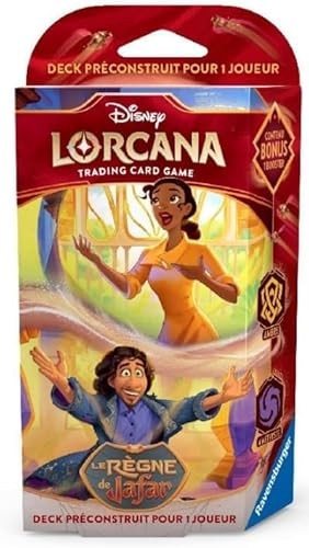 Ravensburger Disney Lorcana TCG: Pre-Built Deck 1 Player Kingdom of Jafar - Tiana & Bruno, from 8 Years Old