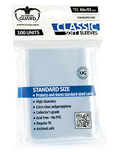 Ultimate Guard Classic Soft Sleeves Standard Size Transparent (100) 66x93