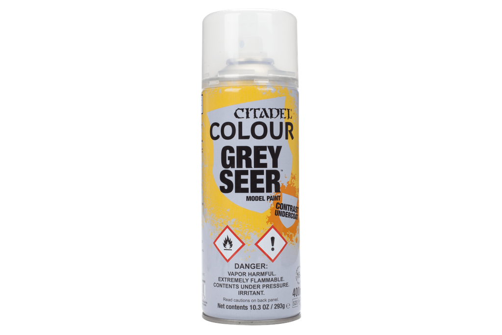 Games Workshop Citadel Spray Paint: Grey Seer Paint Warhammer 62-34
