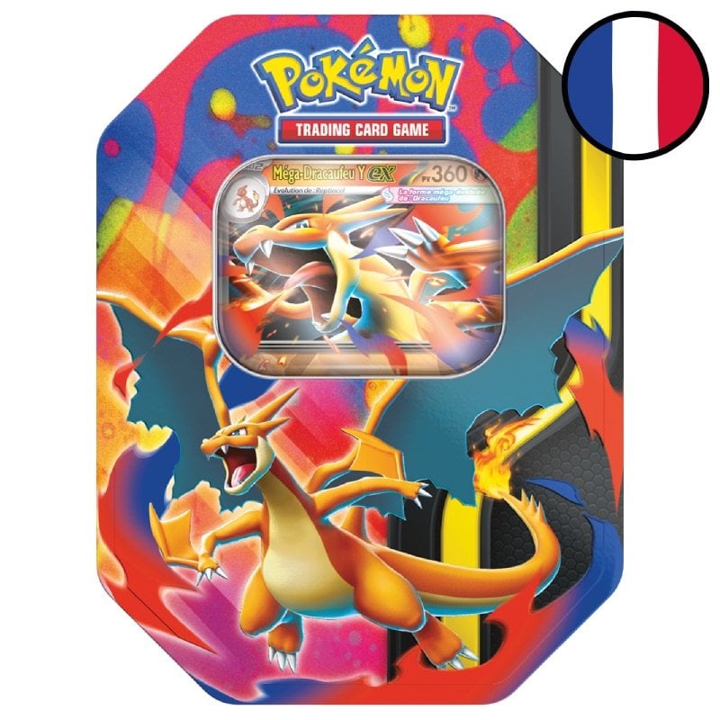 Pokemon boite Mega Dracaufeu Y ex / 4 boosters + carte promo