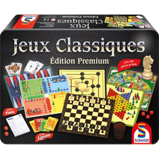 Jeux Classiques Édition Premium (Boite Métal) - Pixie Games