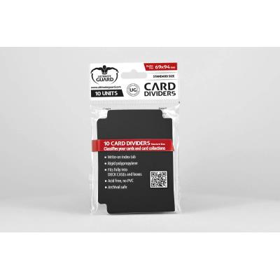 Ultimate Guard UGD010356 Card Dividers Standard Size Black