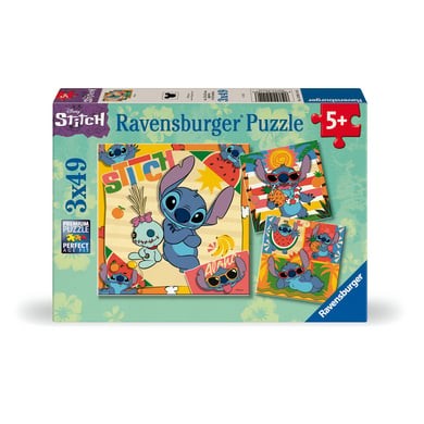 Ravensburger Disney Stitch 3x 49 Piece Jigsaw Puzzles for Kids Age 5 Years up