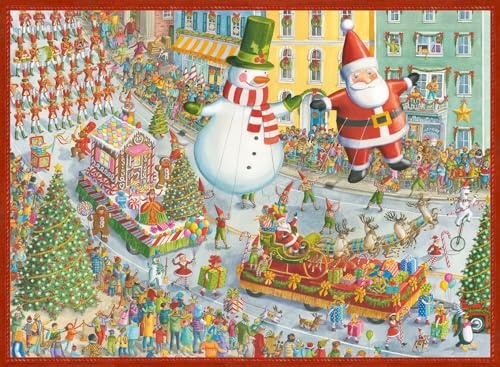 Ravensburger Ingrid Slyder: Here Comes Christmas! Jigsaw Puzzle - 500pc: Holiday Paperboard Puzzle, Creative Thinking