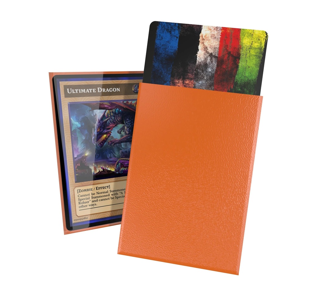 Ultimate Guard Cortex Outer Card Sleeves 60 Japanese Size TCG Sleeves 62 X 89mm Orange Back Glossy Finish No PVC & Acid-Free High Clarity