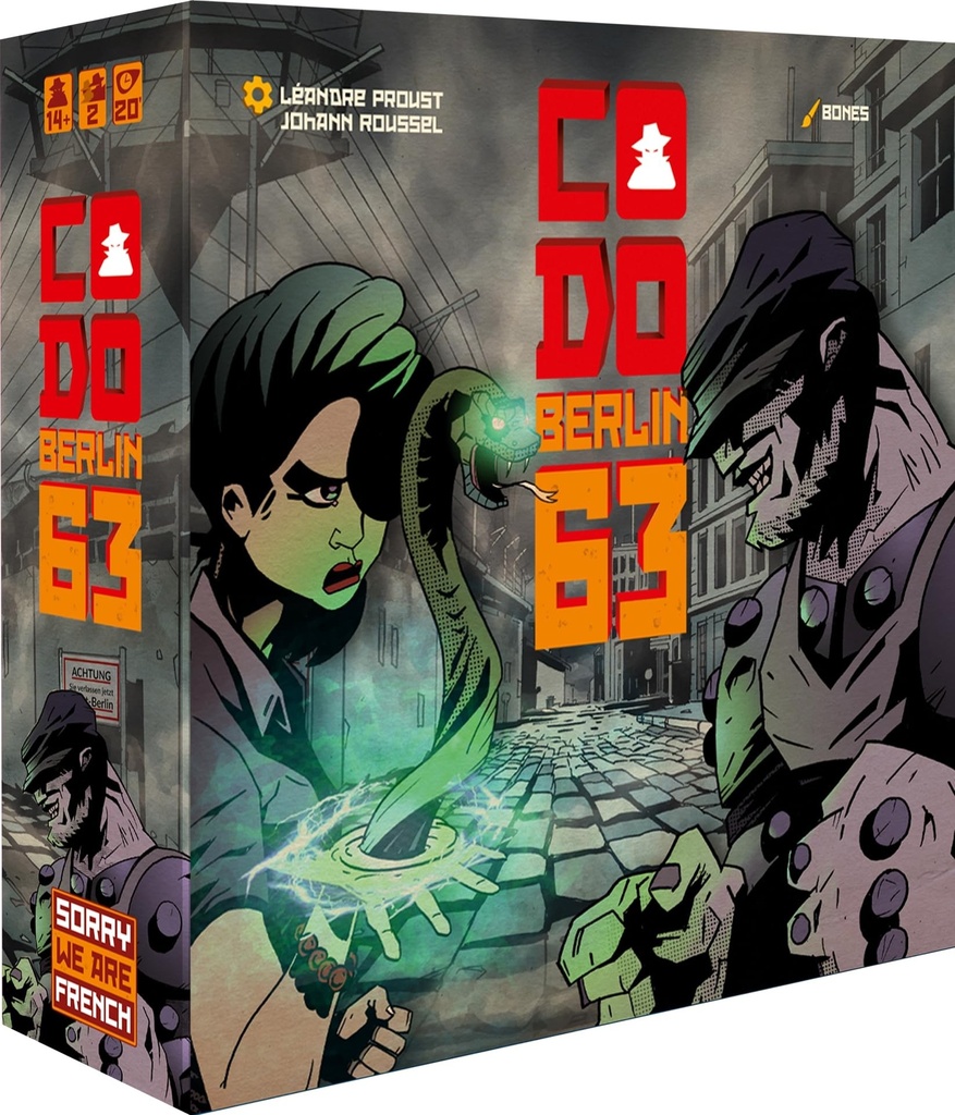 Sorry We Are French SWAF - CODO Berlin 63 - a Fast Game of Bluff and Strategy for 2 Players - Ages 14 and Above