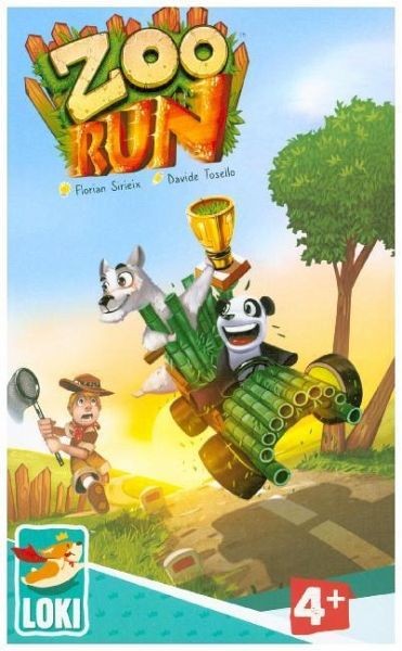 Zoo Run - LOKI Childrens Card Placement Game  Ages 4+  1-5 Players  10 Min