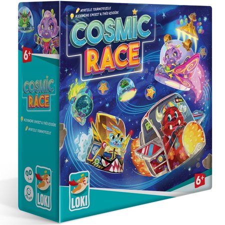 Cosmic Race - Space Racing Card Game  Kids & Family  Ages 6+  1-4 Players  20 Min