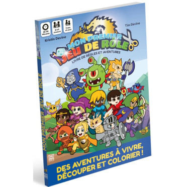 MON PREMIER JEU DE ROLE Une aventure à colorier - Livre de règles - Neoludis