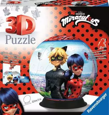 Pz 3D Ball Miraculous 72p - Ravensburger
