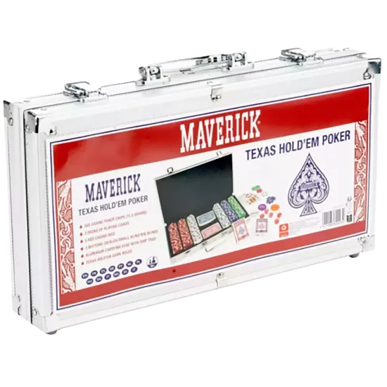 Poker Mallette Maverick, 300 Jetons 11,5 G Et 2 Jeux 54C - Pixie Games