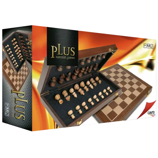 Échecs Luxe En Bois Marqueterie 41X41 Cm - Pixie Games